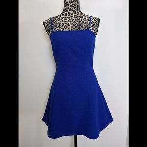 Do+Be Blue Skater Dress Adjustable Straps Medium